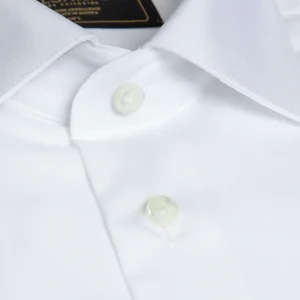 Camicia Bianca con Collo Francese