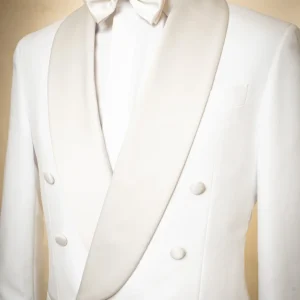 Smoking Bianco Doppiopetto