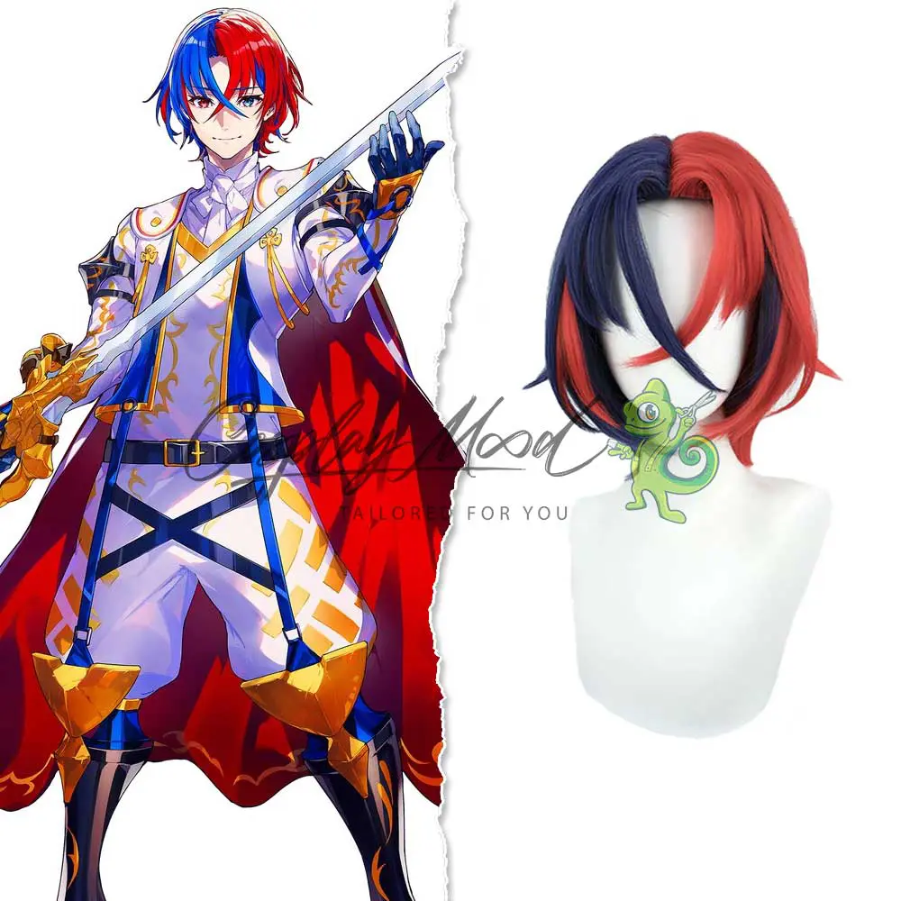 Parrucca Cosplay Alear Lueur Versione Maschile - immagine 3