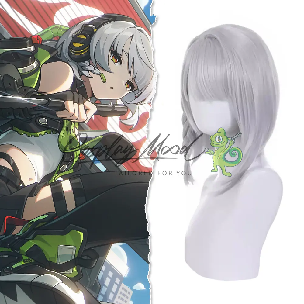 Parrucca Cosplay Anby Demara Zenless Zone Zero - immagine 3