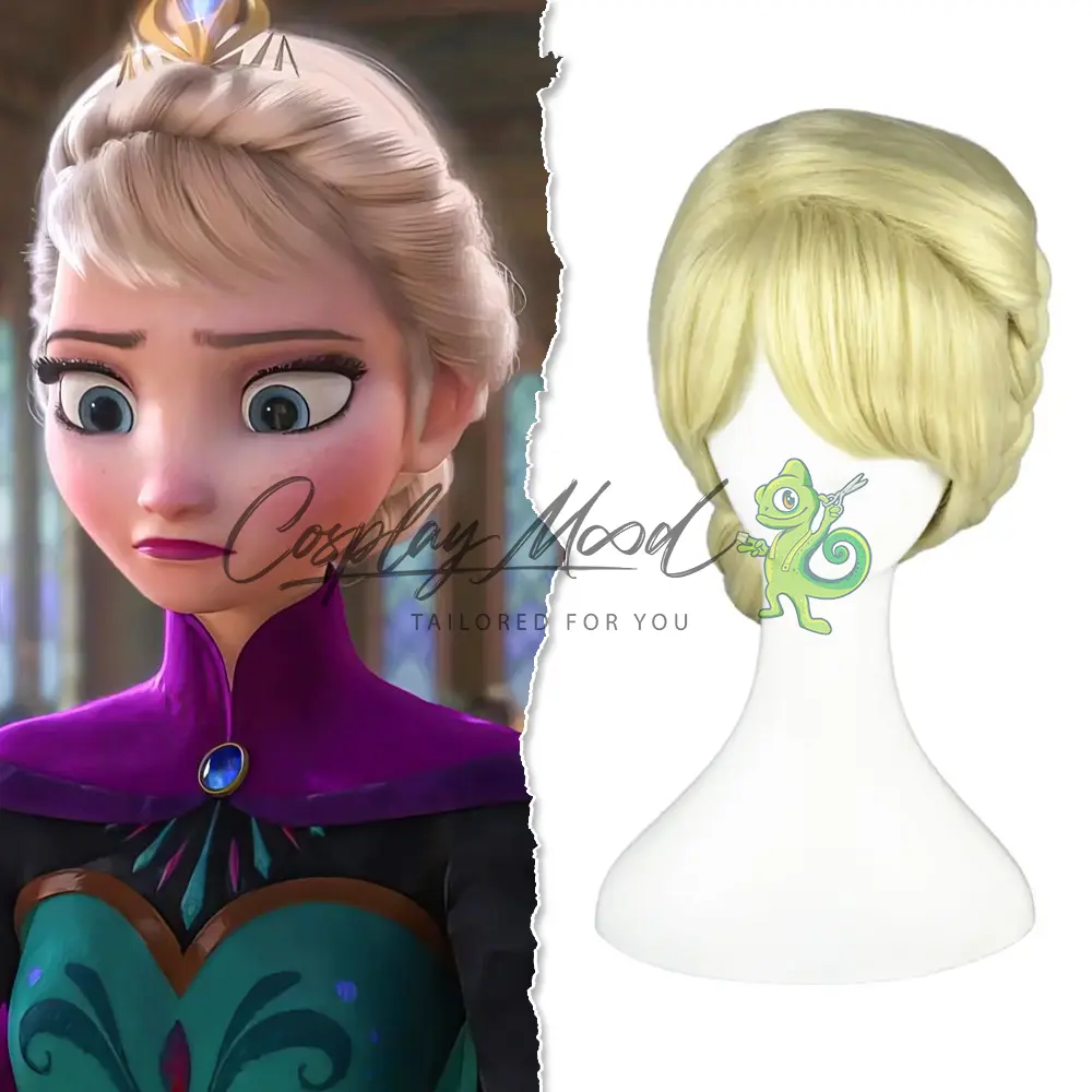 Parrucca Cosplay Elsa regina Frozen - immagine 3