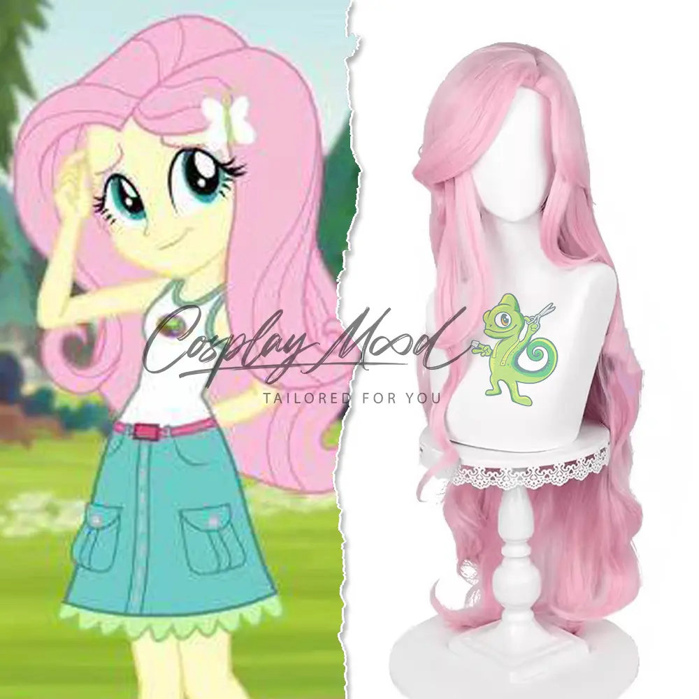 Parrucca Cosplay Fluttershy Versione Umana My Little Pony - immagine 3