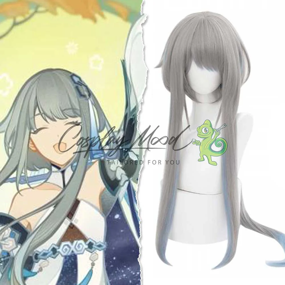 Parrucca Cosplay Guizhong Genshin Impact - immagine 3
