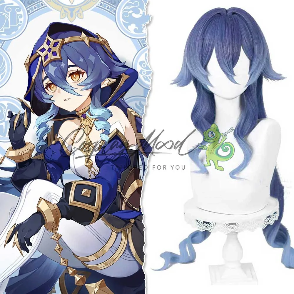 Parrucca Cosplay Layla Genshin Impact - immagine 3
