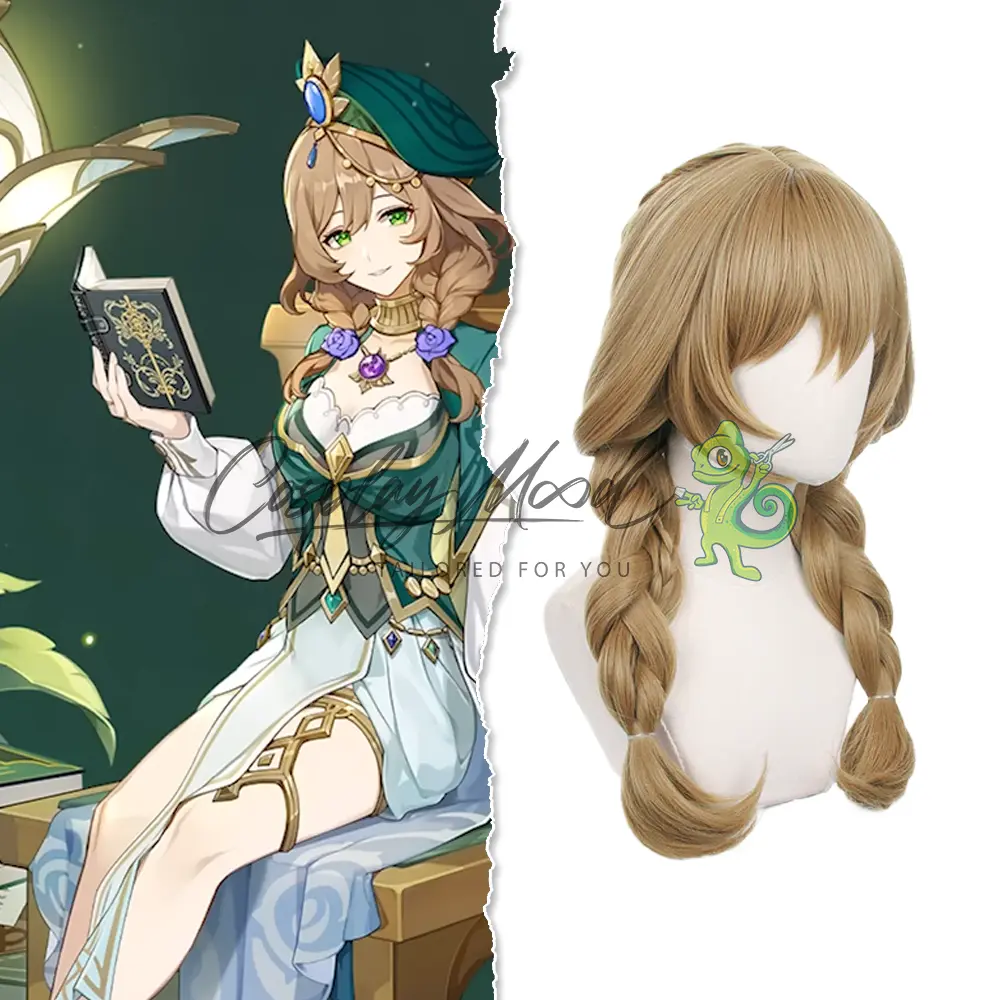 Parrucca Cosplay Lisa A Sobriquet under shade Skin Genshin Impact - immagine 3