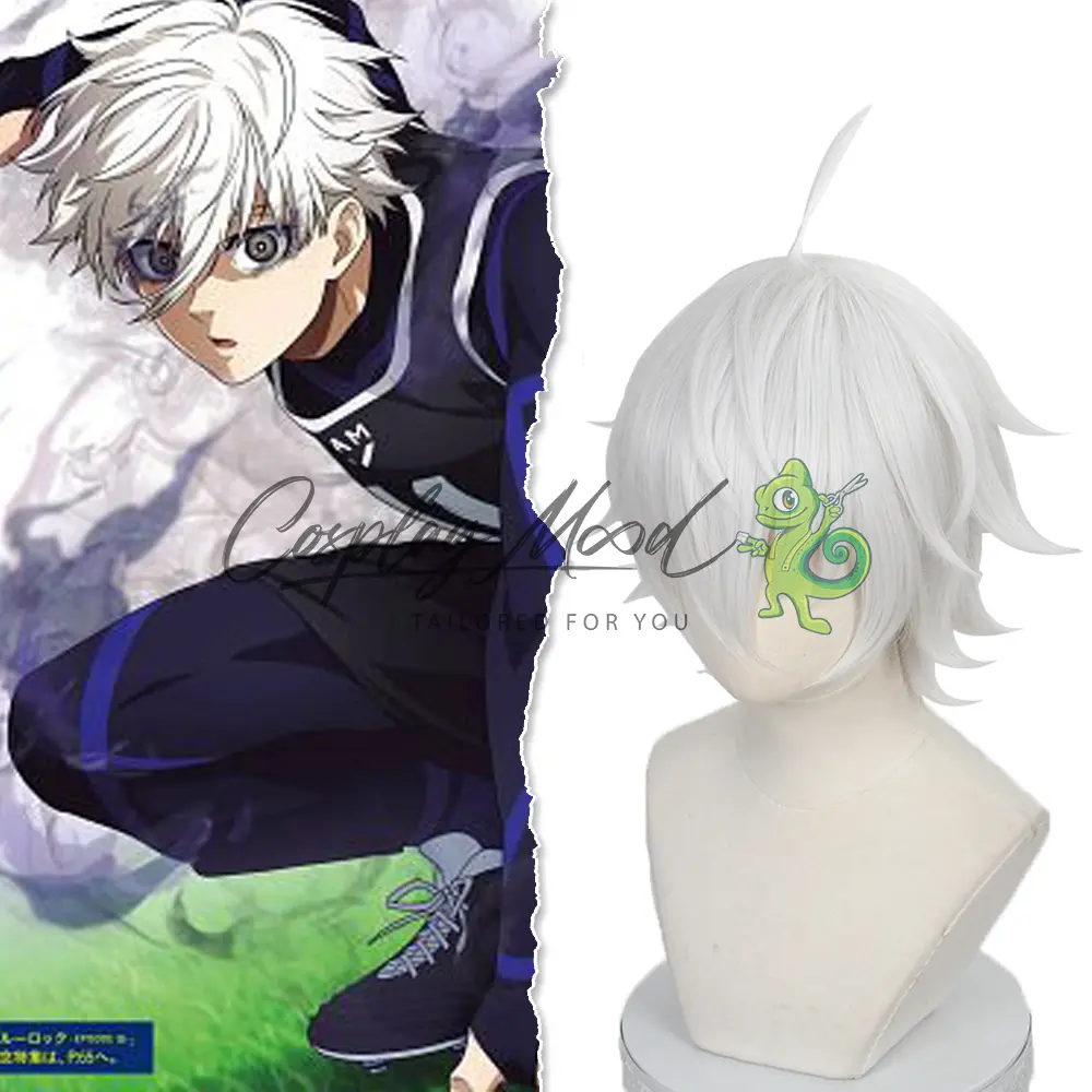 Parrucca Cosplay Nagi Seishiro Blue Lock - immagine 3
