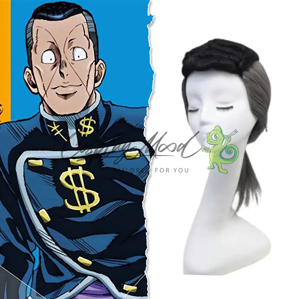 Parrucca Cosplay Okuyasu Nijimura JoJo Bizarre Adventure Parte 4 Diamond is Umbreakable - immagine 3