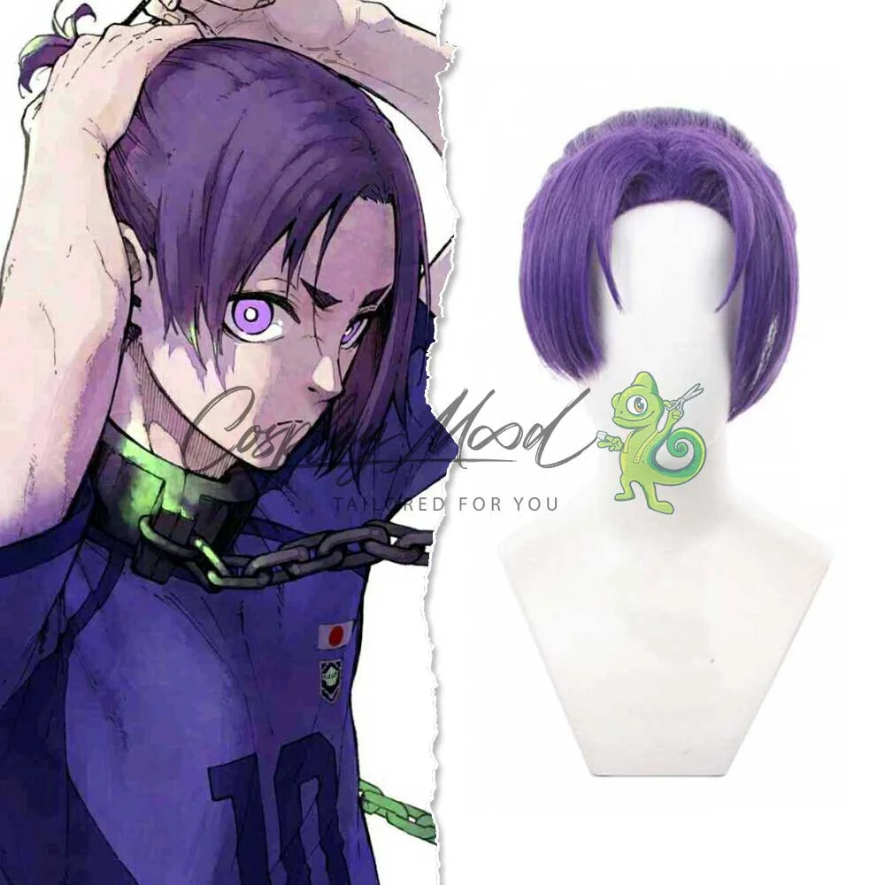 Parrucca Cosplay Reo Mikage Blue Lock - immagine 3