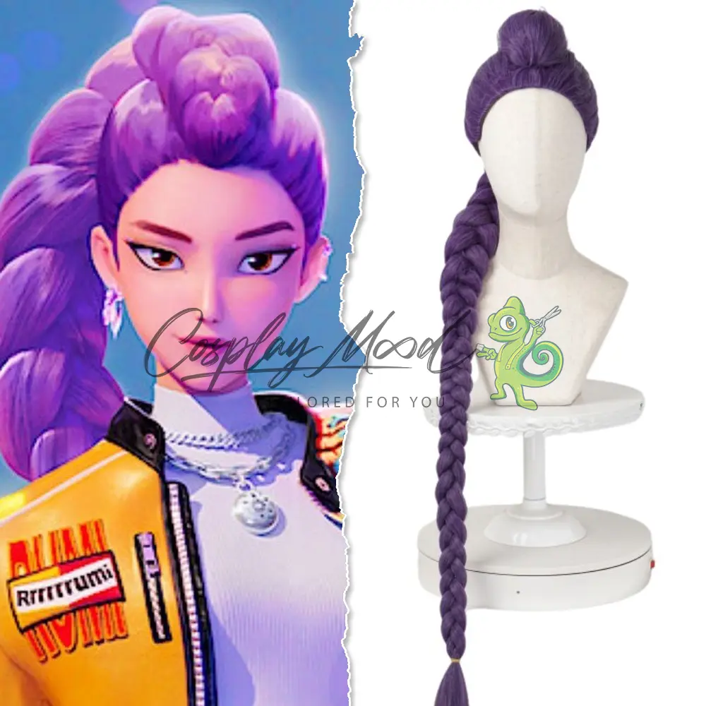 Parrucca Cosplay Rumi KPop Demon Hunters - immagine 3