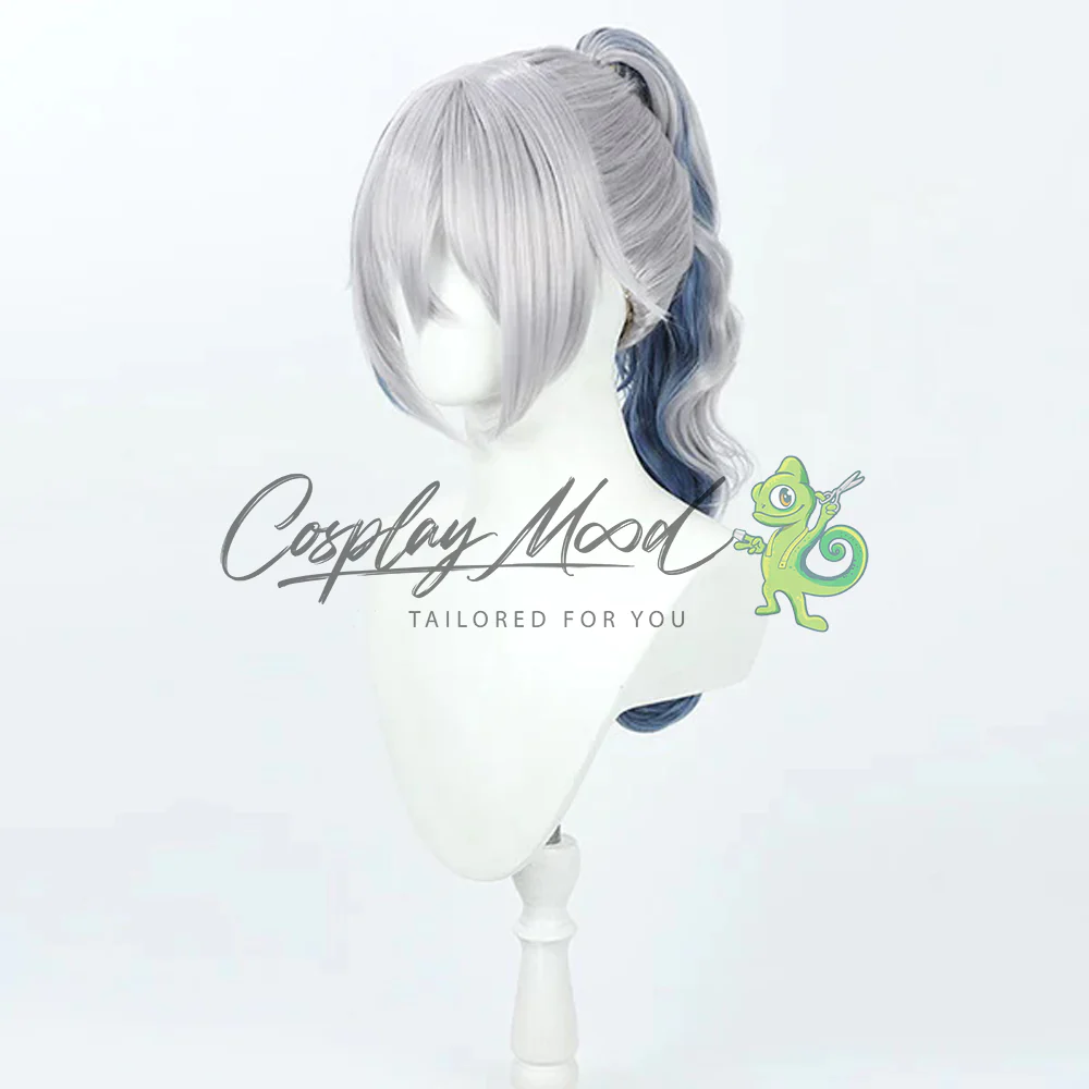 Parrucca Cosplay Silver Wolf Honkai Star Rail - immagine 4