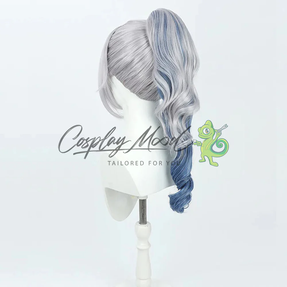 Parrucca Cosplay Silver Wolf Honkai Star Rail - immagine 5