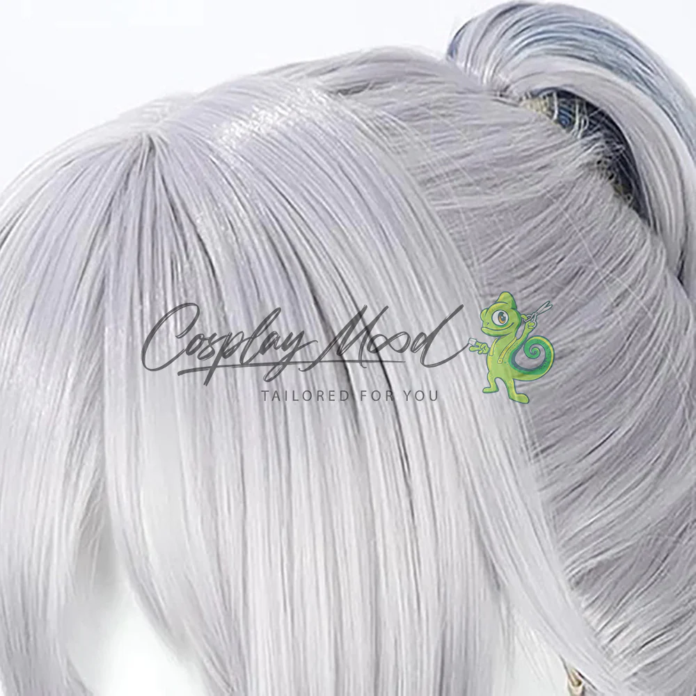Parrucca Cosplay Silver Wolf Honkai Star Rail - immagine 7