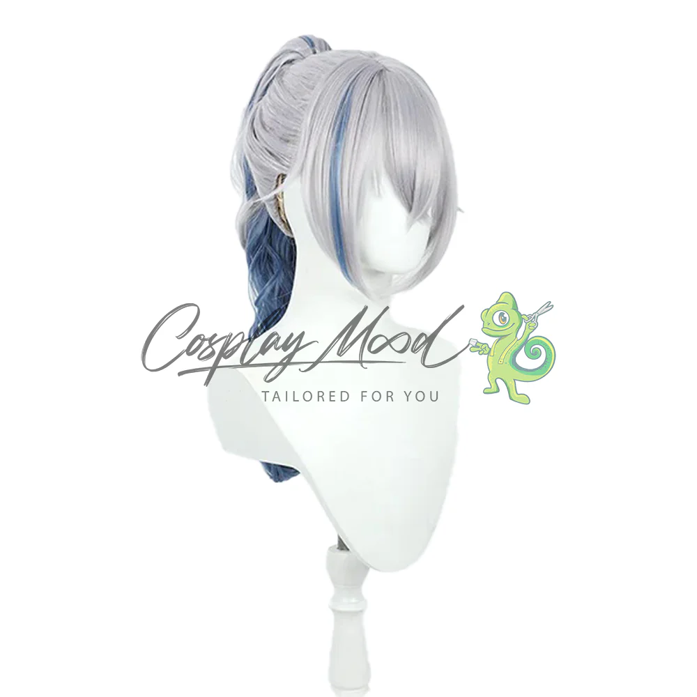 Parrucca Cosplay Silver Wolf Honkai Star Rail