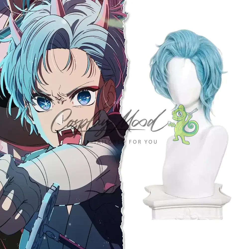 Parrucca Cosplay Touki Aquamarine Hoshino Oshi no Ko - immagine 3