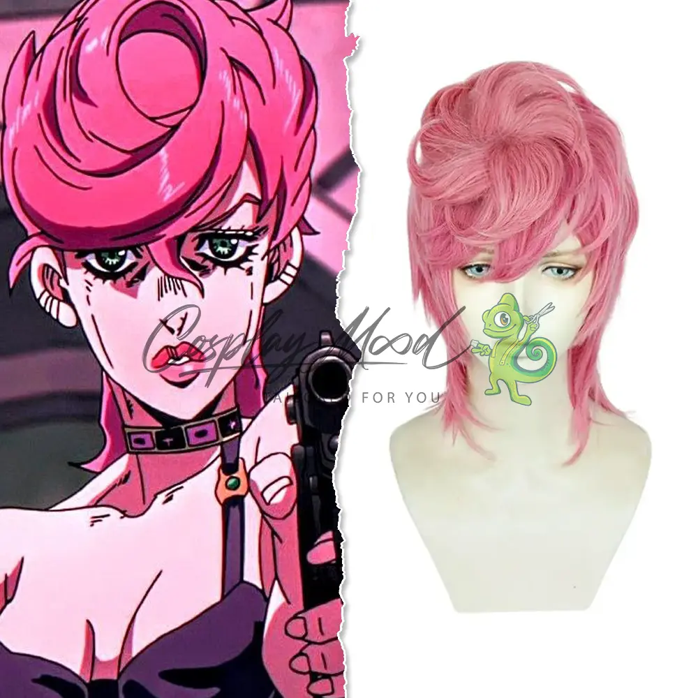 Parrucca Cosplay Trish Una JoJo Bizarre Adventure Parte 5 Vento Aureo - immagine 3