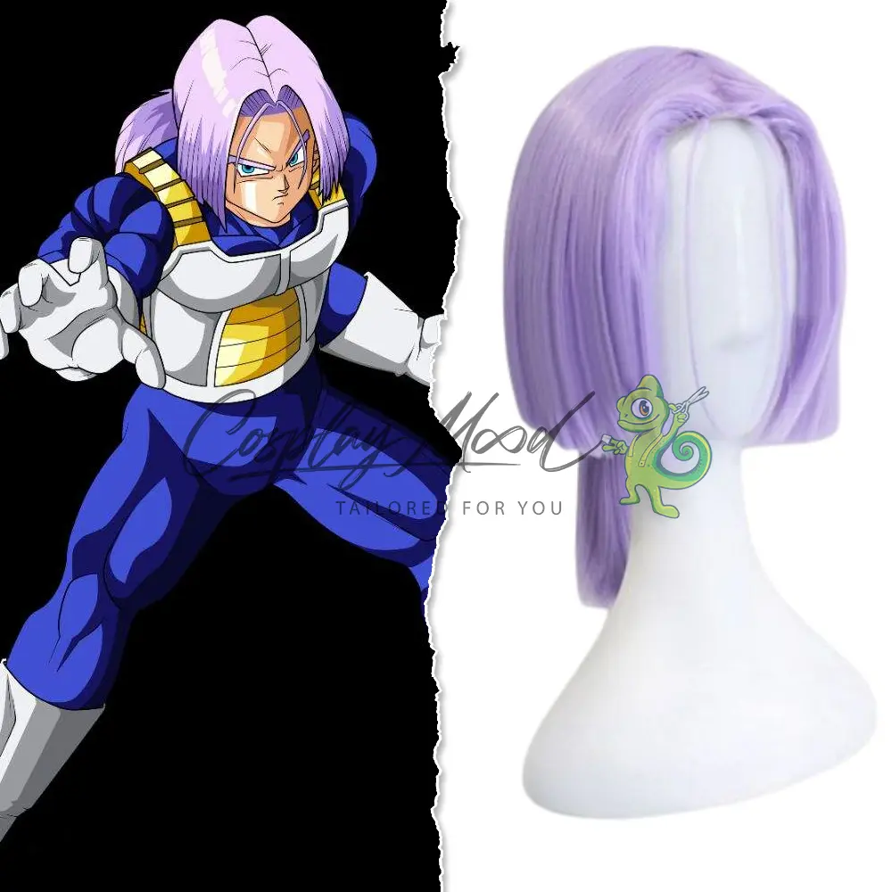 Parrucca Cosplay Trunks del Futuro Dragon Ball Z - immagine 3