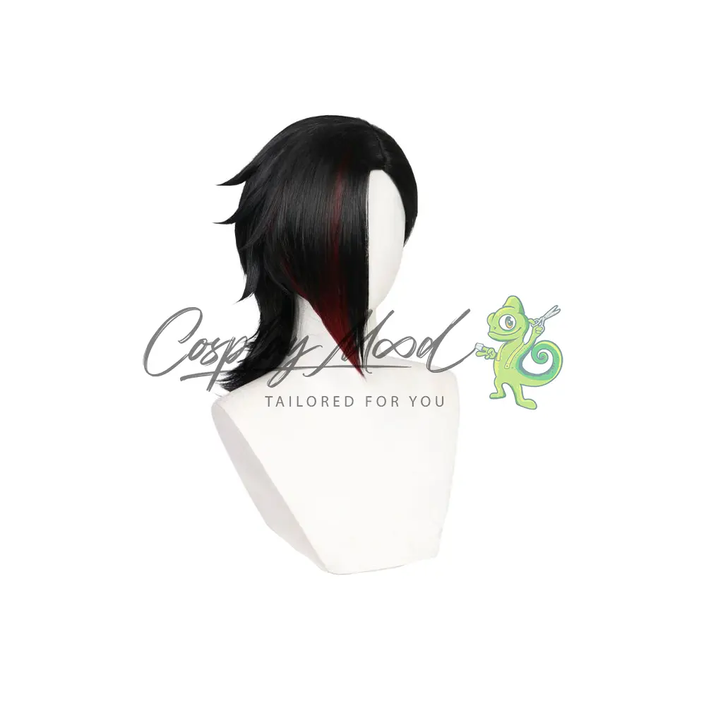 Parrucca Cosplay Vi Versione nera League of Legends Arcane Stagione 2
