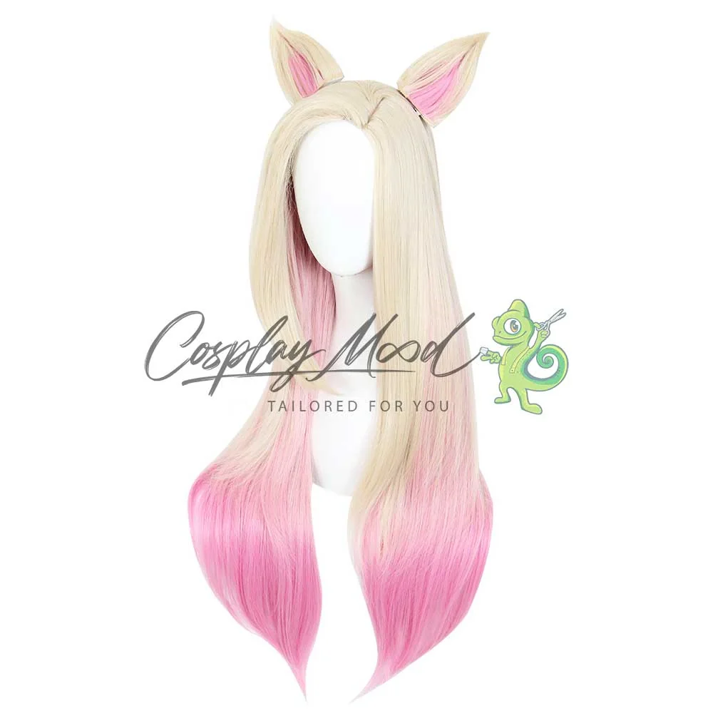 Parrucca Cosplay Ahri KDA Skin League of Legends - immagine 4