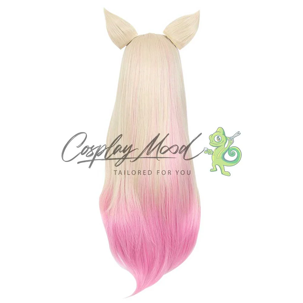 Parrucca Cosplay Ahri KDA Skin League of Legends - immagine 5