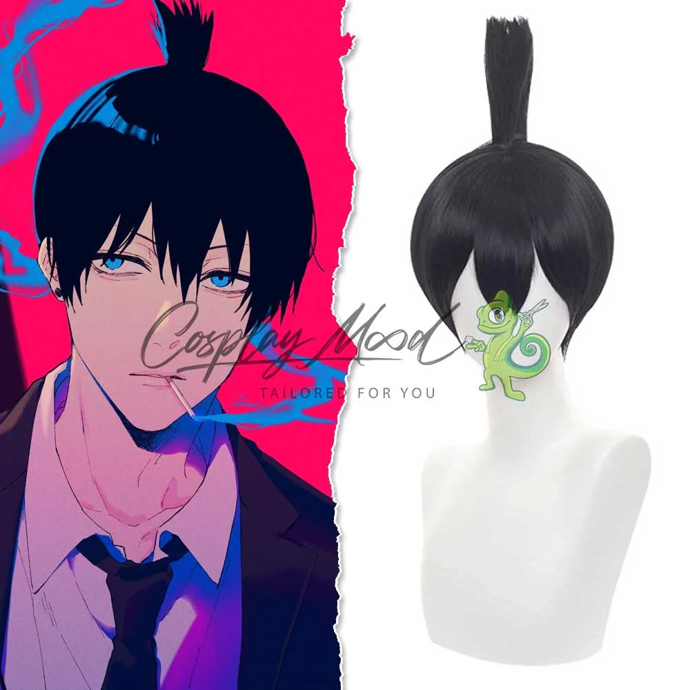 Parrucca Cosplay Aki Hayakawa Chainsaw Man - immagine 3
