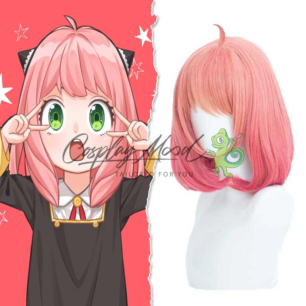 Parrucca Cosplay Anya SpyXFamily - immagine 3