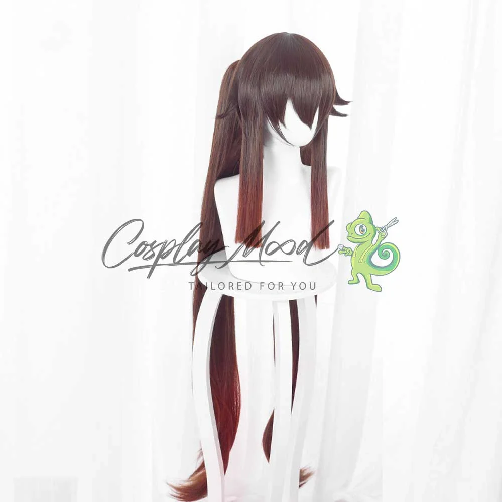 Parrucca Cosplay Hu Tao Genshin Impact - immagine 4
