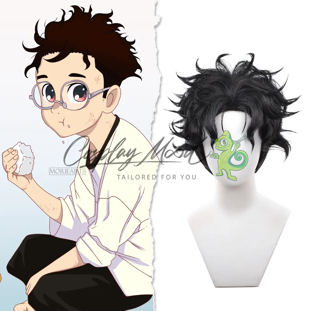 Parrucca Cosplay Ken Takakura Dandadan - immagine 3