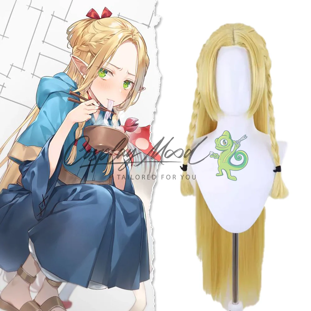 Parrucca Cosplay Marcille Donato Dungeon Food - immagine 3