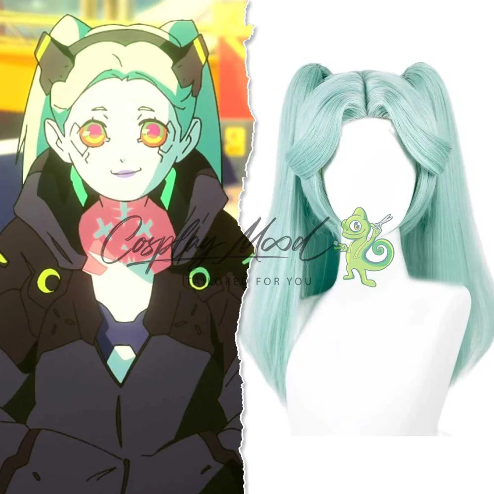 Parrucca Cosplay Rebecca Cyberpunk Edgerunners - immagine 3