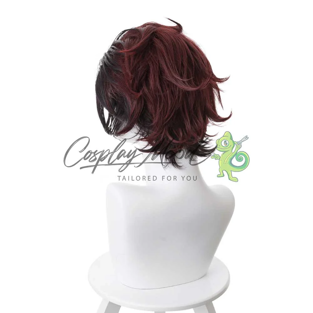 Parrucca Cosplay Tanjiro Kamado Demon Slayer - immagine 6