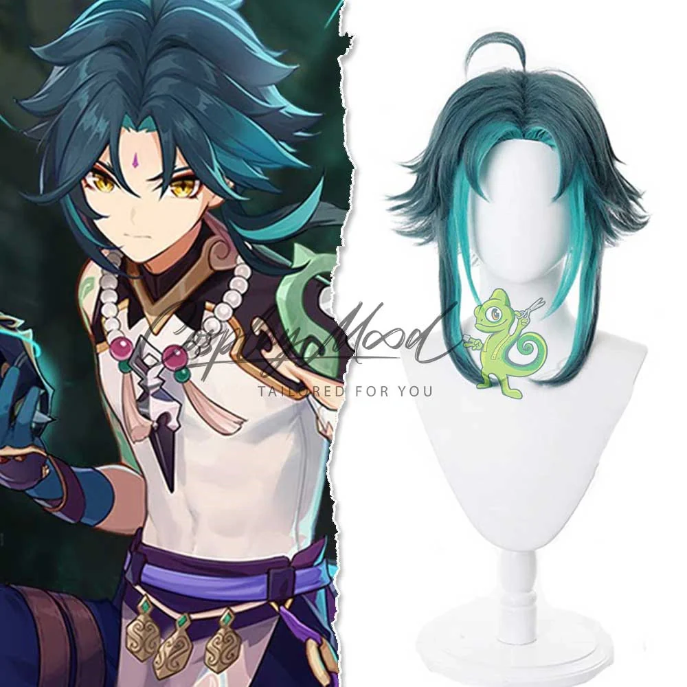 Parrucca Cosplay Xiao Genshin Impact - immagine 3