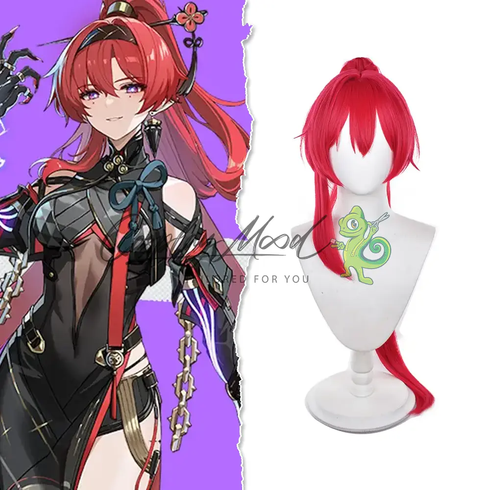 Parrucca Cosplay Yinlin Wuthering Waves - immagine 3