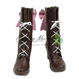 Stivali Cosplay Ayaka Kamisato Springbloom Missive Skin Genshin Impact