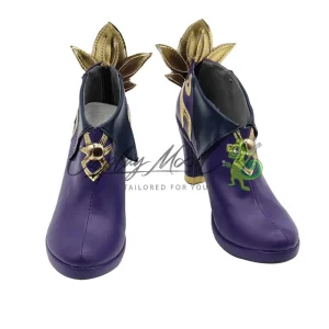 Scarpe Cosplay Keqing versione 1 Genshin Impact