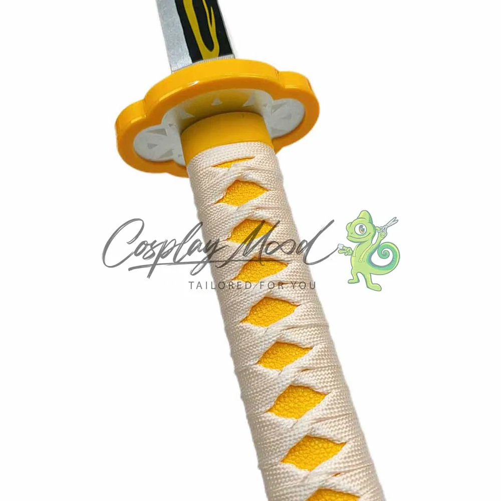 Accessorio Cosplay Spada in legno di bamboo Zenitsu Agatsuma Demon Slayer - immagine 6