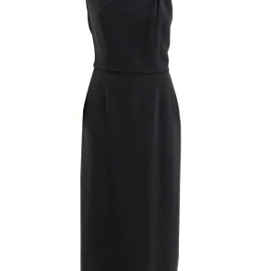 Abito midi in cady di colore nero