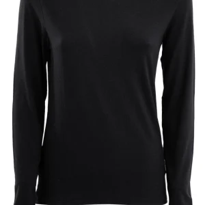 T-shirt in viscosa di colore nero