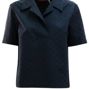 Polo in Gabardina di Cotone GG