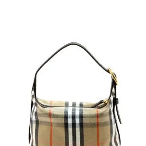 Mini borsa Highlands? con stampa Burberry Check