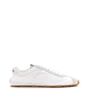 Sneakers Plume in tessuto tecnico e suede di colore bianco