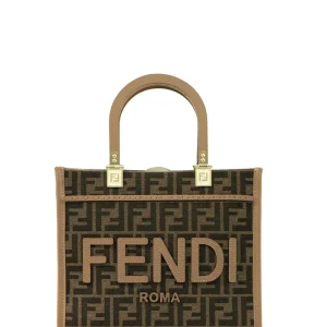 Shopper Sunshine piccola in tessuto jaquard.