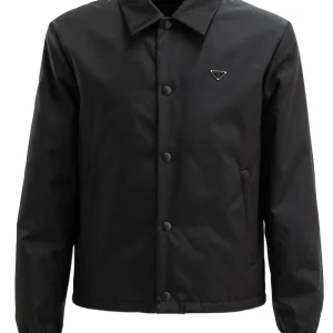 Giubbotto imbottito in Re-Nylon di colore nero