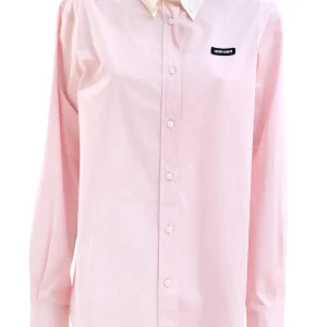 Camicia in popeline color rosa