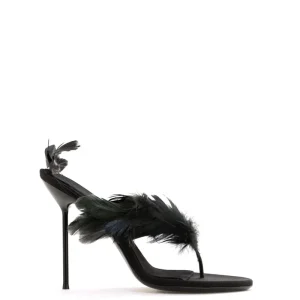 Mules Infradito in Raso Crepe