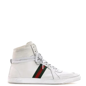 Sneaker Alta in Pelle Stretch
