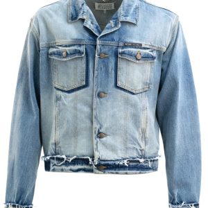 Giubbotto in denim di colore blu