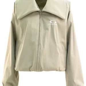 Giacca in tessuto tecnico di colore beige