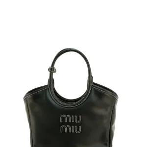 MIU MIU Borsa Ivy nera con impunture