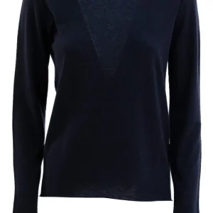 Pullover in cashmere di colore blu