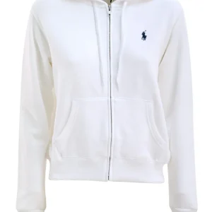 Felpa in cotone di colore bianco